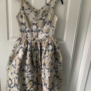 Gal Meets Glam Floral Jacquard Dress